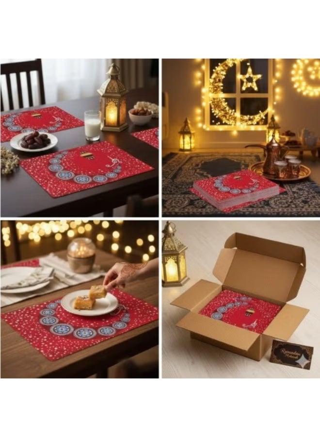 Ramadan Fridge Mat – Refrigerator Shelf Liner, Colored Non-Slip Fridge Mat for Shelves & Drawers - 4PCS - Image 4